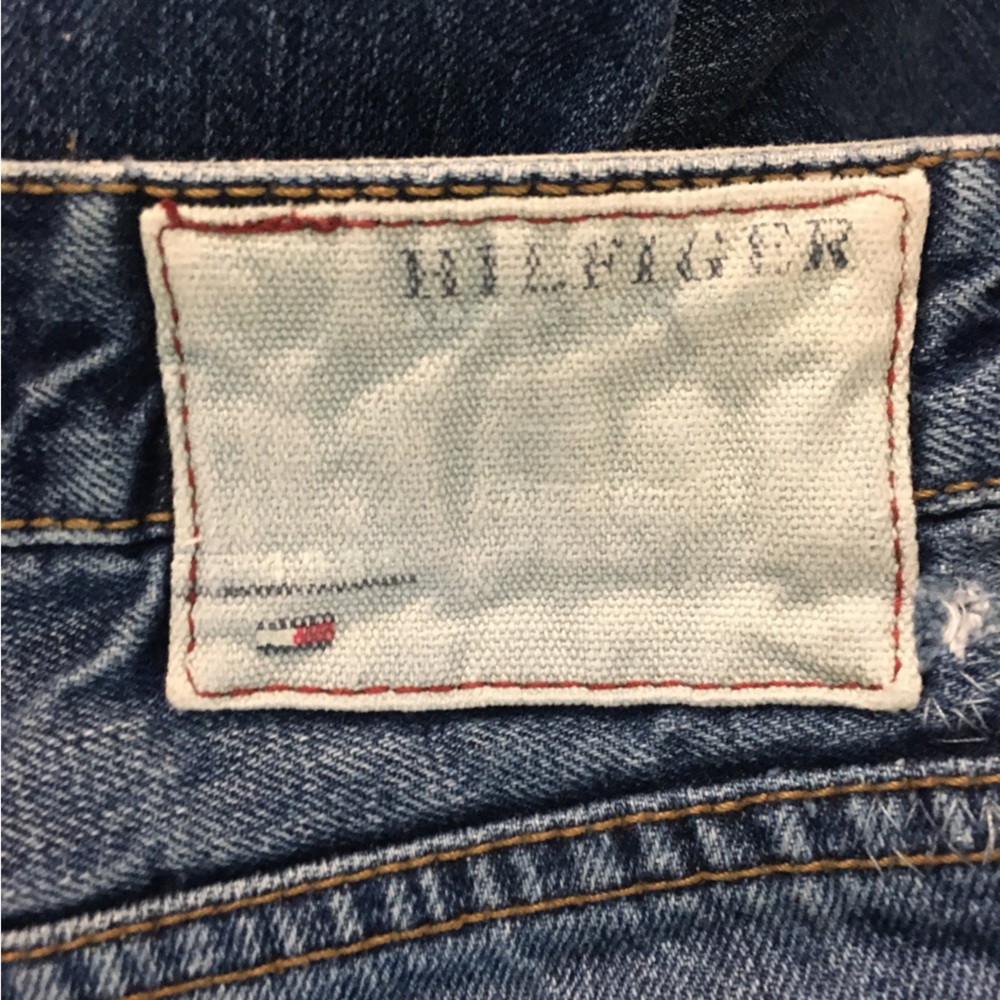 Vintage Tommy Hilfiger Straight Leg Jeans 36W X 32L Blue 100% Cotton Casual 90’s - Picture 9 of 12